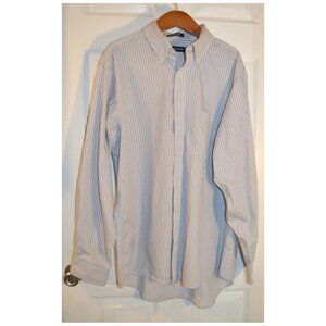 CHAPS Classic Fit Twill Men's Size L (34-35) 16-16-1/2 Long Sleeve Dress Shirt